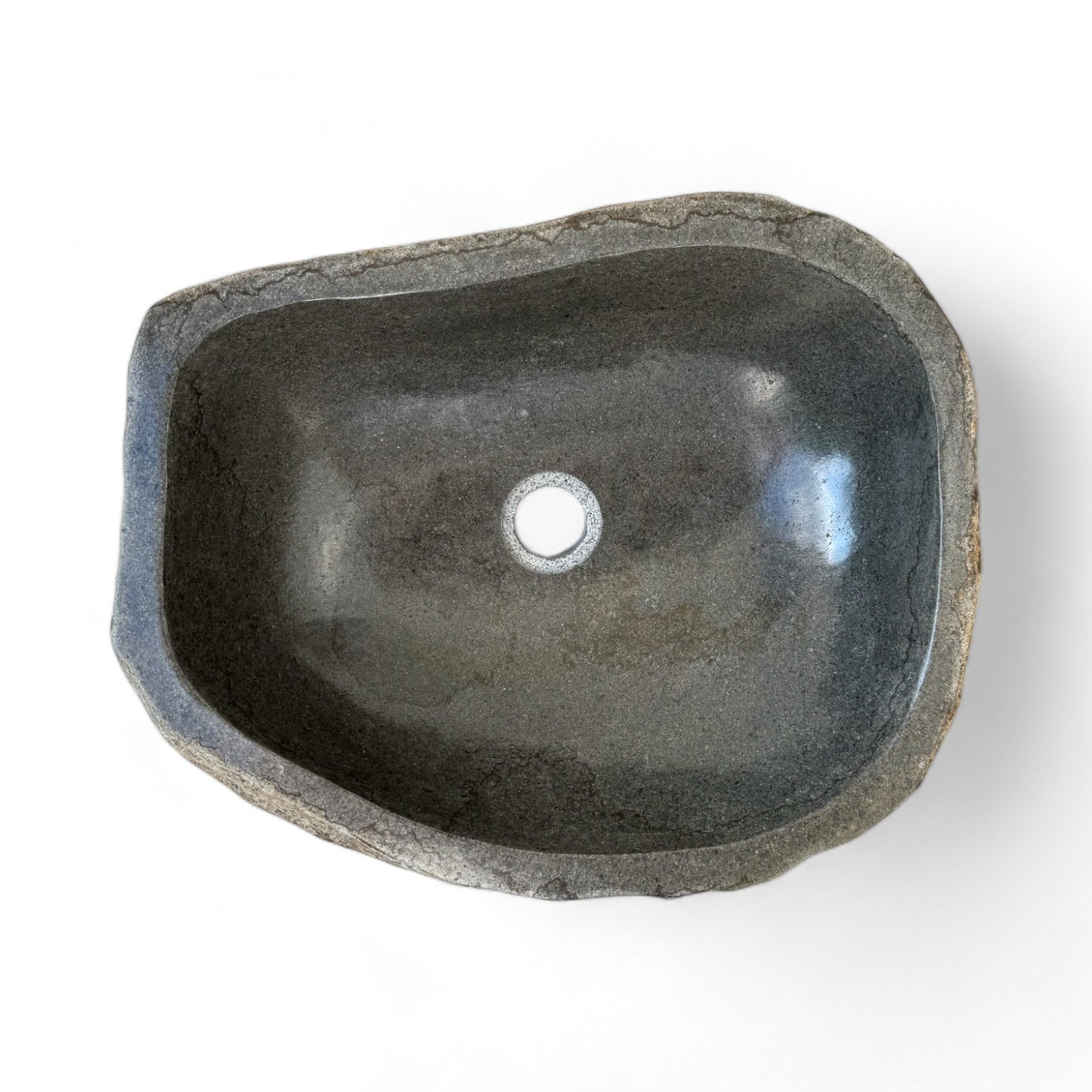 Washbasin made of boulder natural stone countertop washbasin wash bowl solid stone