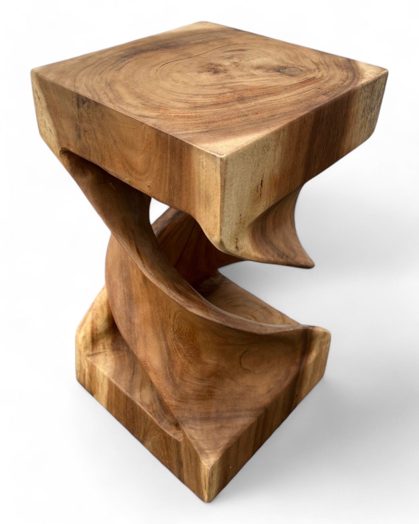 Wooden side table: handmade &amp; high-quality wooden stool (50x28x28)