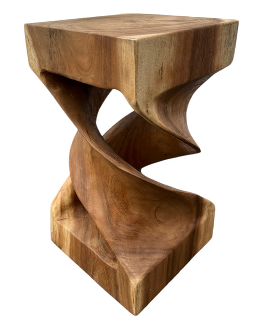 Wooden side table: handmade &amp; high-quality wooden stool (50x28x28)