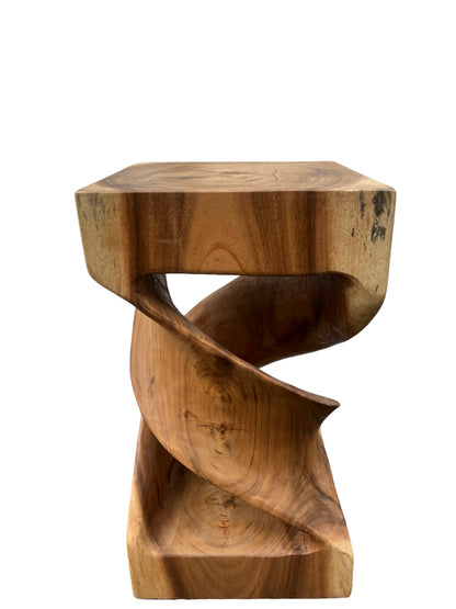 Wooden side table: handmade &amp; high-quality wooden stool (50x28x28)