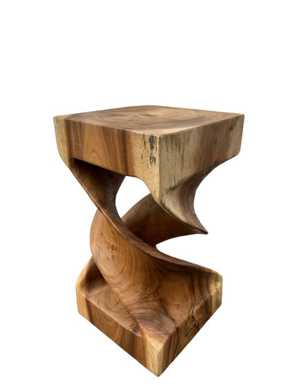 Wooden side table: handmade &amp; high-quality wooden stool (50x28x28)