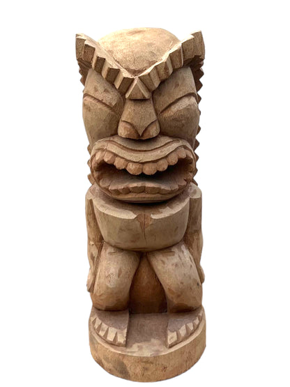 Hand-carved sculpture Tiki figure made of palm wood, 50cm - Exotic decoration, ideal for garden and indoor use