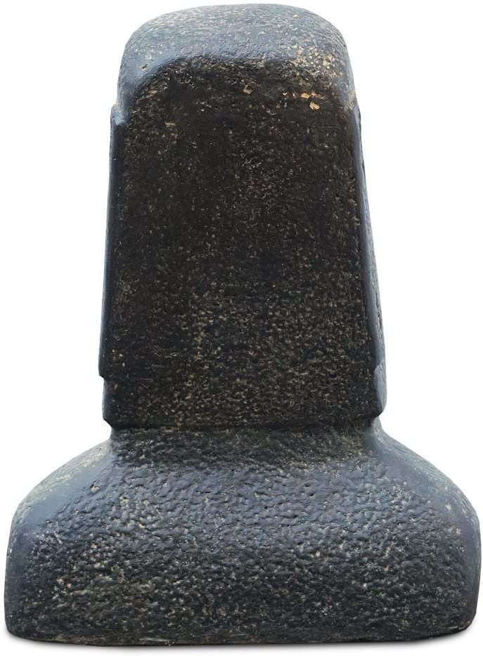 Moai Kopf Statue - Garten Deko Skulptur - Wetterfest - Rapa-Nui Osterinsel-Figur aus Lavasand Grau - 40x32x25 cm