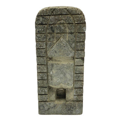 Tiki „Ku“ Figur - Garten Innenbereich Deko - Hawaii Gott des Krieges Statue - Kalkstein - 30x12,5x9 cm