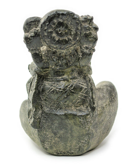 Ganesha Stone Hand Sculpture Figure Incense Stick Holder Elephant Approx. 15cm Decoration