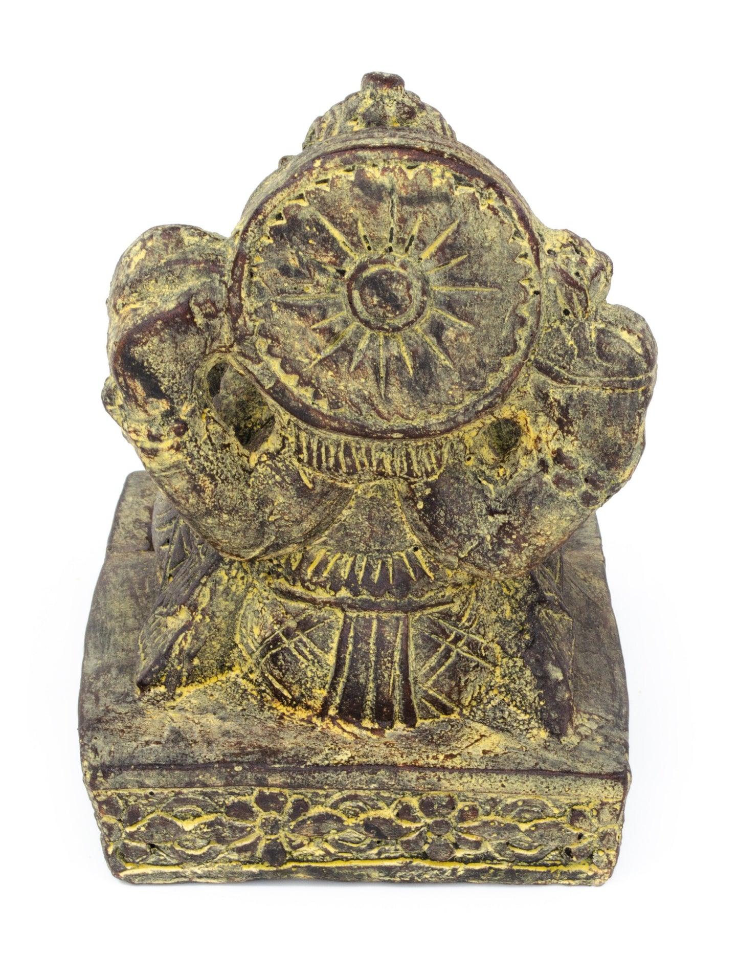 Ganesha Stone Figure Incense Stick Holder 25cm Sculpture Decorative Statue Meditation