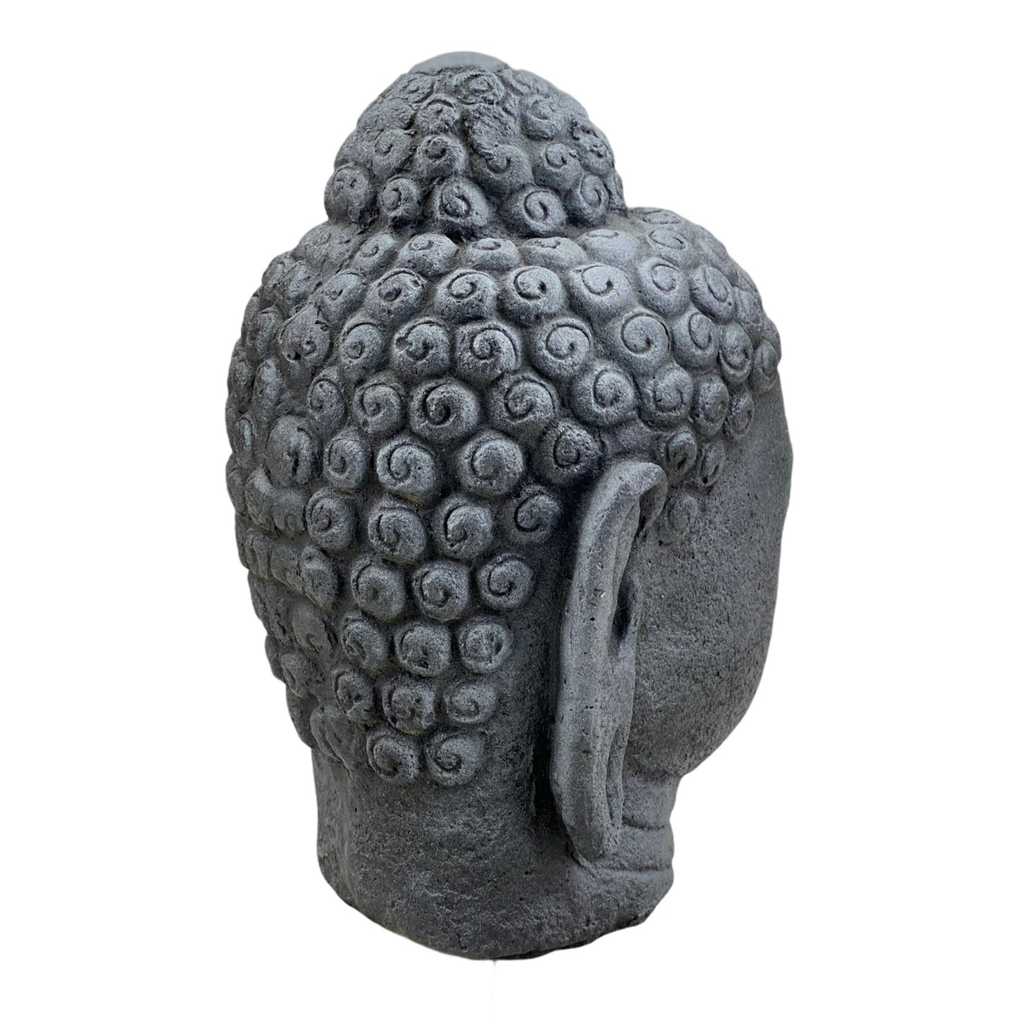 Buddha head stone 30cm sculpture statue stone figure decorative stone mixture