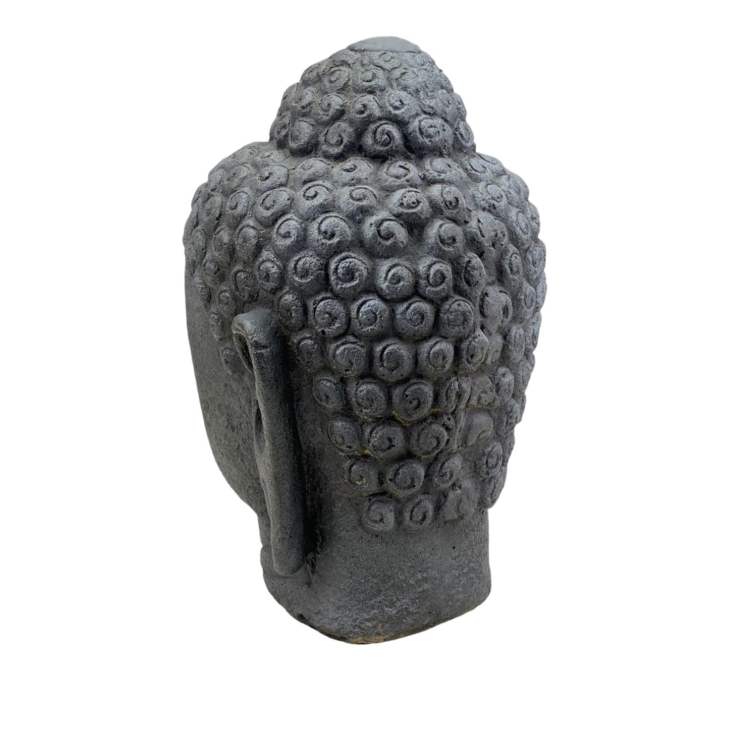 Buddha head stone 30cm sculpture statue stone figure decorative stone mixture